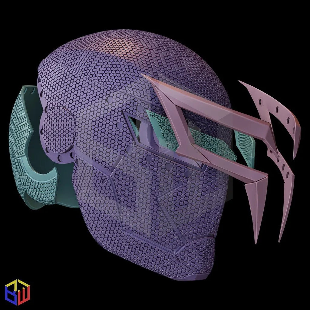 Spider-Man 2099- Inspired Helmet Textured Custom Sized