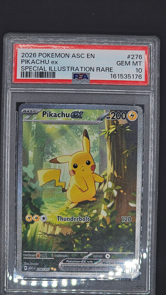 PSA 10 2026 PIKEMON ASC EN PIKACHU EX SIR