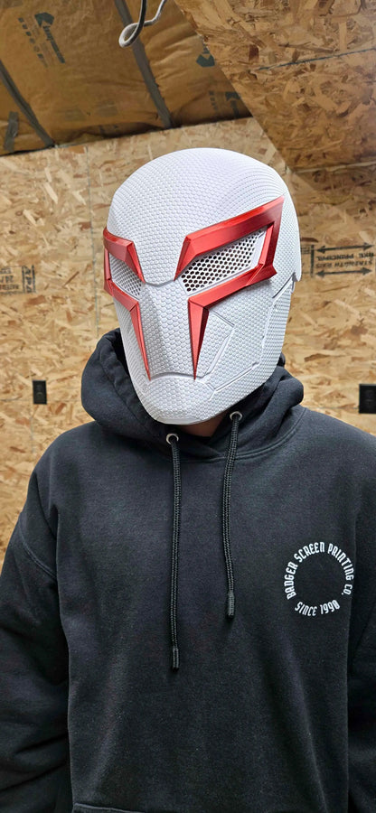 Spider-Man 2099- Inspired Helmet Textured Custom Sized