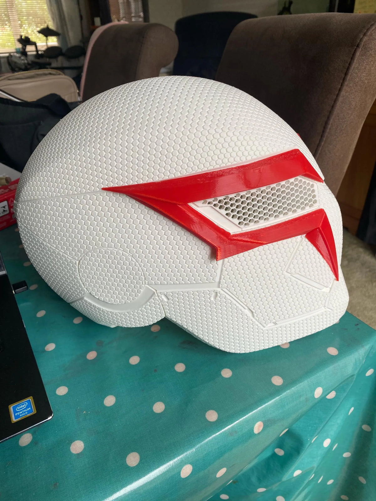 Spider-Man 2099- Inspired Helmet Textured Custom Sized