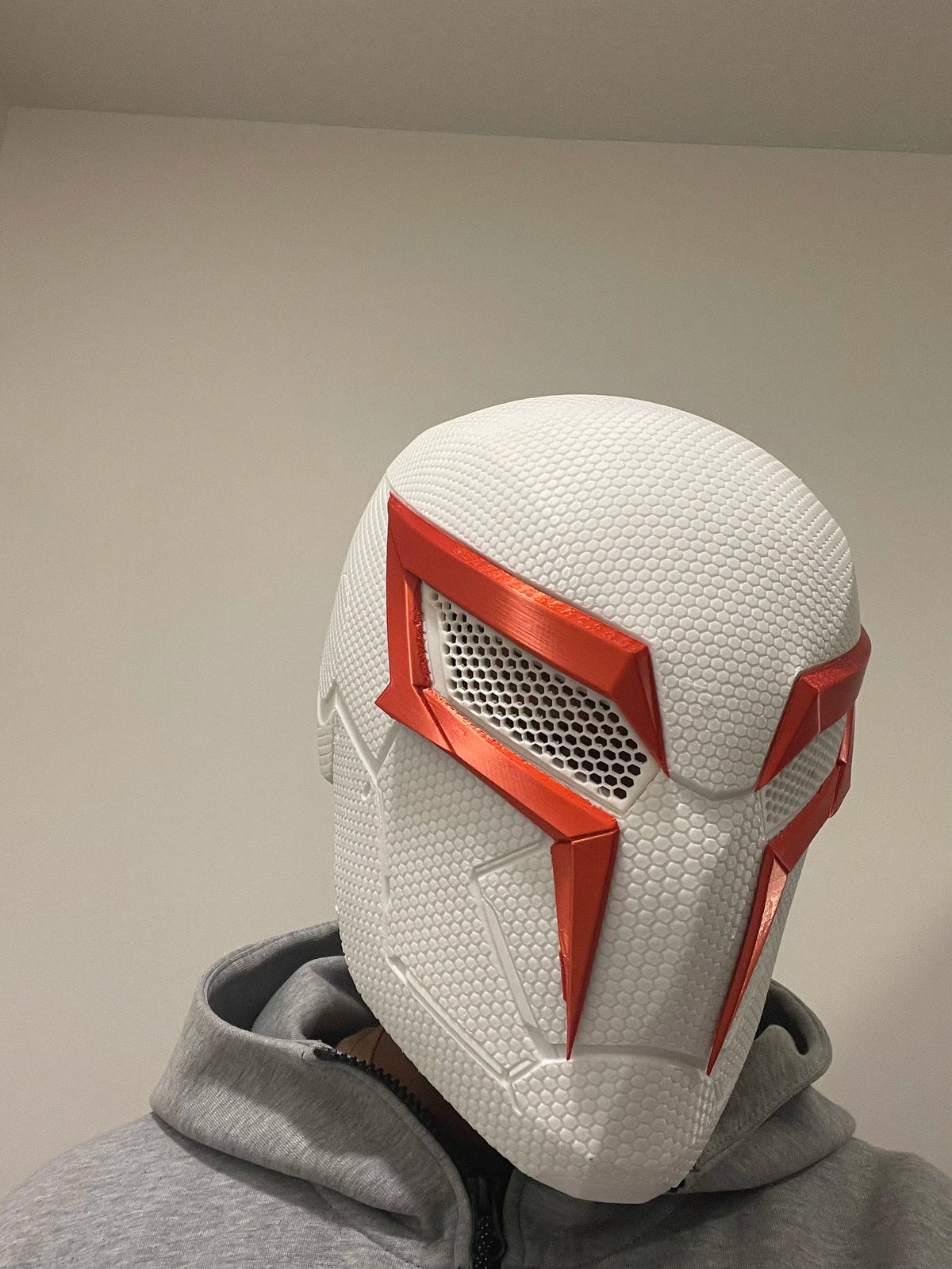 Spider-Man 2099- Inspired Helmet Textured Custom Sized