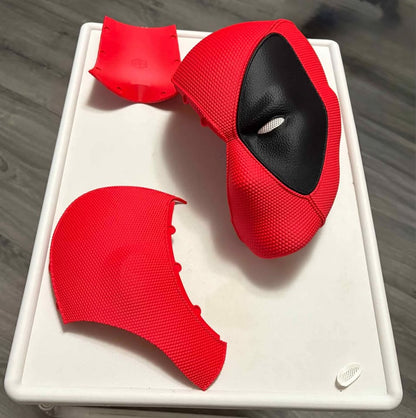 Deadpool-inspired helmet